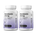 Melatonin 20mg Fast Opløs tabletter - Høj potens, Hurtig fungerende, Natural Sleep Support - Søvnstøtte til voksne - Non-Groggy, Drug- Free Formel - 120 Sleeping Pills - pakke med 2