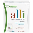 alli Diet vægttab supplement piller, Orlistat 60mg kapsler Starter Pack, Ikke-receptpligtig vægttab støtte, 60 tæller (pakke med 1)