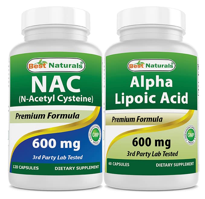 Bedste Naturals NAC 600 mg & Alpha Lipoic Acid 600 mg