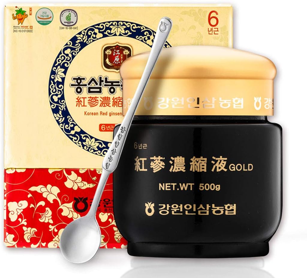 Gangwoninsam] Koreansk Rød Ginseng Uddrag Gold 500g / 17.63 fl. oz - Indeholder 100% Pure Koreansk 6-Year- Old Red Ginseng Root Extract