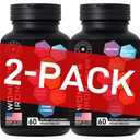 Vegansk jerntilskud til kvinder med folinsyre - 168% Folate folinsyre, 194% Ferrosulfat Blood Builder med anæmi og gravide kvinder - 2 - Pack, 120 Gluten- Free Gentle Iron Tablets
