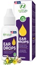 Natural Ear Drops for Ear Infektion - Homøopatiske Eardrops for voksne, Børn, Baby, & Kæledyr - Relieves Ear Aches, Swimmer 's Ear, & Loosens Wax - Kids Safe Ear Health Made in USA