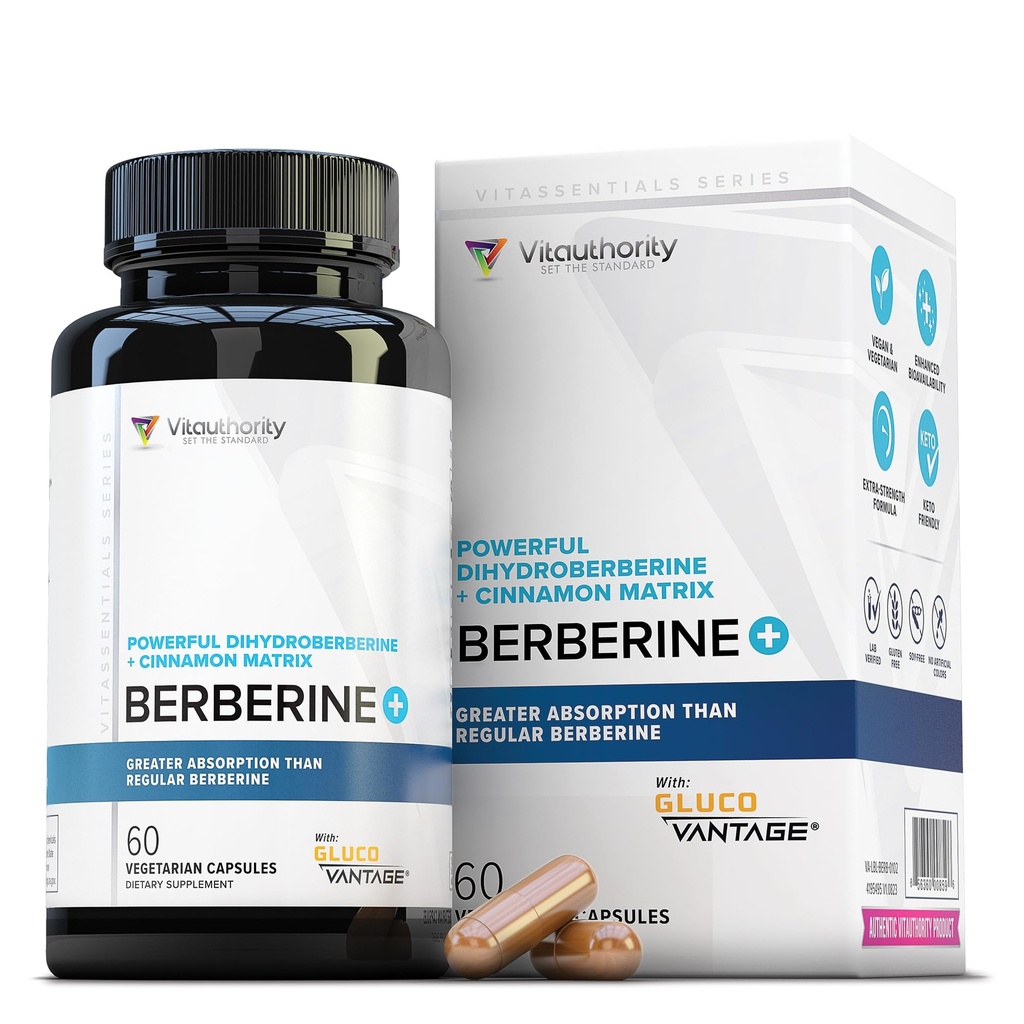 Berberine supplement Ceylon kanel kosttilskud Kapsler 124; Høj Absorption Dihydroberberine, Kanel til balance og støtte