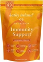 Kathy ireland immunforsvar pulver, Wellness Booster, Immunity Defense Supplement med C-vitamin, D, Zink & Elderberry, Instant Drink Mix, Mandarine Orange, 7,4 oz