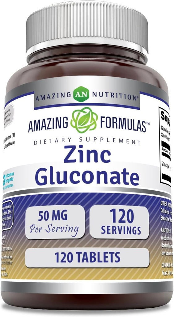 Amazing Formulas Zink Gluconate Supplement Note 124; 50 Mg Per Serving