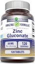 Amazing Formulas Zink Gluconate Supplement Note 124; 50 Mg Per Serving