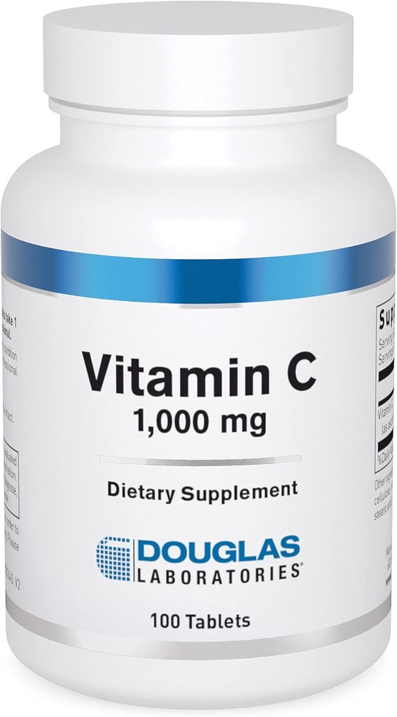 Douglas Laboratories Vitamin C | Water-Soluble Antioxidant Supplement to Support Immune Function and Normal Wound Healing* | 100 Tablets