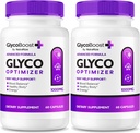 NutraRize (2 Pack) GlycoBoost - Officiel Glyco Boost Blood Support Formel, Alle naturlige kapsler for sunde og stabile niveauer, GlycoBoost Blood Vessel Cleaner, Glyco Boost Optimizer (120 Kapsler)