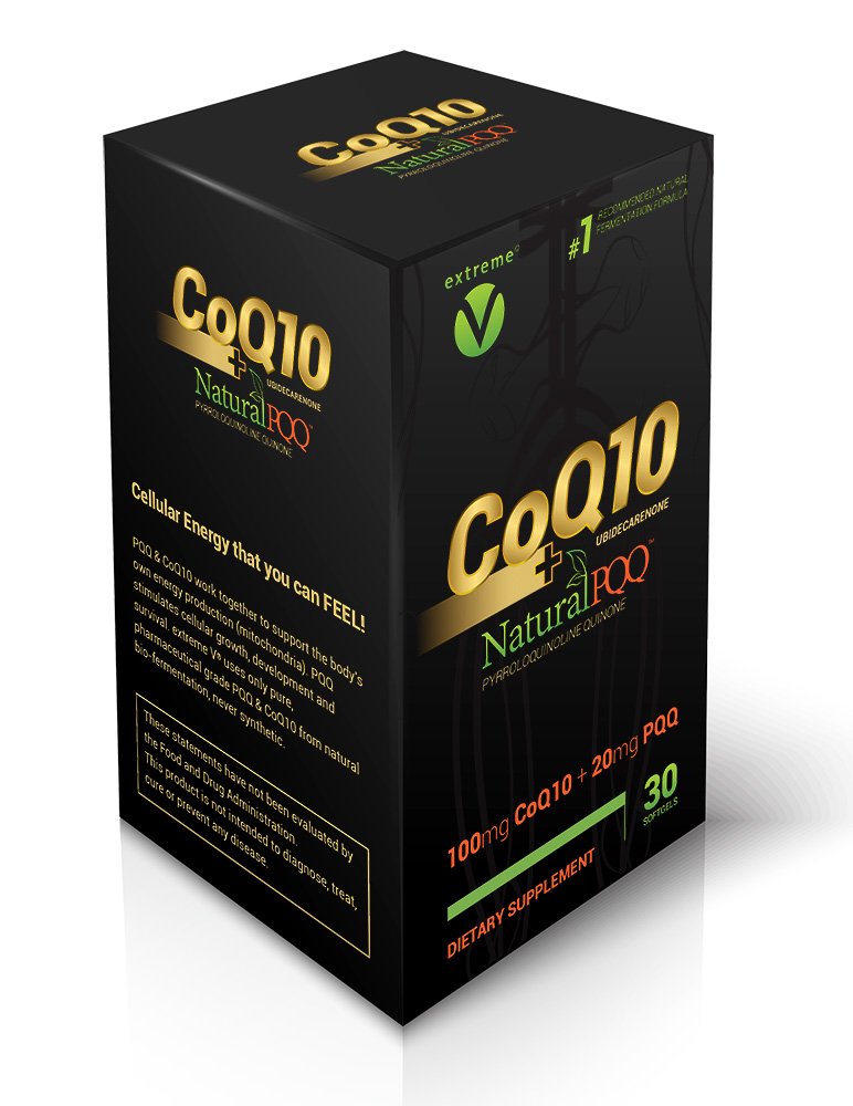 CoQ10 QQ - CoQ10 med Natural PQQ - Vegetarisk Softgel