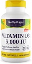 Sunde origin D3 vitamin (Lanolin) 5.000 IE Softgel - ben sundhed og immunforsvar supplement - Nemt Absorberbare D-vitamin kosttilskud - Gluten- fri vitamin D3 supplement - 360 Softgels