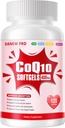 CoQ10- 400mg- Softgel med PQQ, BioPerine & Omega-3, Coenzym Q10 (Ubiquinon) Supplement for High- Absorption, Powerful- Antioxidant, Support Heart & Energi- Production, 120 Servere