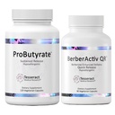 Optimal Gut & immunstøtte, ProButyrate Butyric Acid Complex Gut Health Supplement (120 kapsler) og BerberActiv- QR Berberine immunsupport Supplement (90 kapsler) Bundle, Hypoallergen Formel