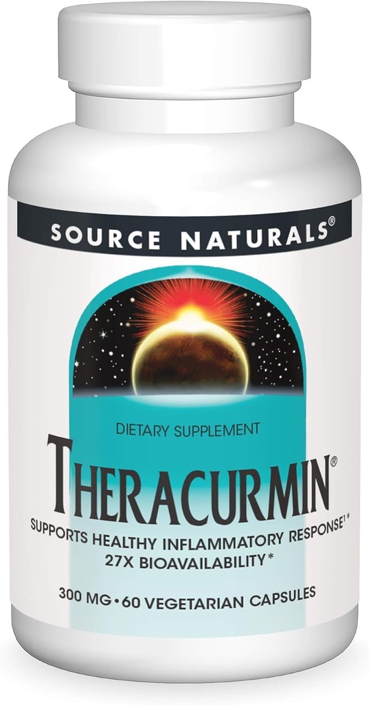 Source Naturals Theracurmin, Understøtter sund inflation respons *, 300 mg - 60 vegetariske kapsler