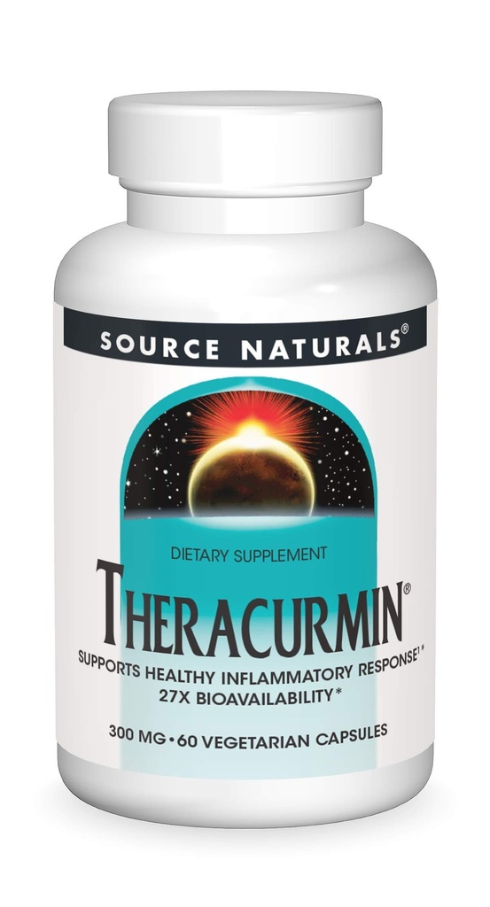 Source Naturals Theracurmin, Understøtter sund inflation respons *, 300 mg - 60 vegetariske kapsler