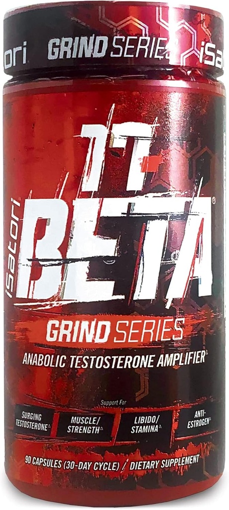 iSatori 17- Beta anabolske Testosteron Booster, for muskelvækst, Styrke & Stamina, Test Boost Forstærker & Østrogen Blocker for Mænd med DHEA, Fenugreek Seed Extract, 90 Kapsler