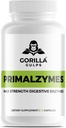 Gorilla Gulps - Primalzymes - Max styrke fordøjelsesenzymer, 60 Veggie kapsler