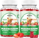 Magnesium Complex Gummies - Rolig Chewable Gummies for Kids & Adults- Magnesium Glycinate Supplement- w / Omega-3, Vitamin B6, D3- Support Calm Stress Relief, Bones, Mood, 2 Pack