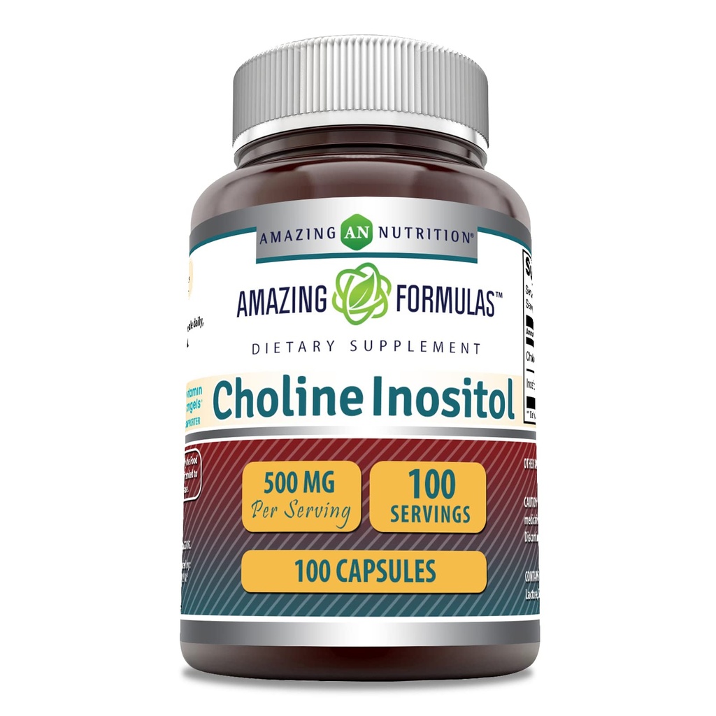 Amazing Formulas Cholin & Inositol 500 Mg Supplement Note 124; Kapsler Note 124; Non- GMO