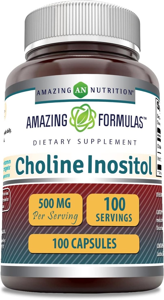 Amazing Formulas Cholin & Inositol 500 Mg Supplement Note 124; Kapsler Note 124; Non- GMO