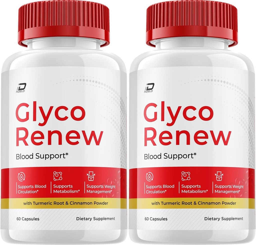 Glyco Renew Capsules, GlycoRenew Advanced Supplement, All Natural Formula to Maintain Healthy Levels, Maximum Strength Daily Formula, Glyco Renew Capsules Reviews (2 Pack - 120 Capsules)