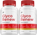 Glyco Renew kapsler, GlycoRenew Advanced Supplement, Alle naturlige formel til at opretholde sunde niveauer, maksimal styrke Daglig formel, Glyco Renew kapsler Anmeldelser (2 pakke - 120 kapsler)