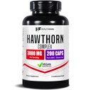 Healthfare Hawthorn Berry Supplement Extract 3000mg • 124; Ekstra styrke Herbal Formel • 124; 200 Vegan Kapsler • 124; Understøtter hjerte & cirkulære sundhed • 124; Non- GMO, Gluten- Free • 124; Fremstillet i USA