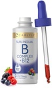 Carlyle Sublingual Vitamin B Complex 124; med B12- 124; 2 Fl Oz- 124; Berry Flavor 124; Vegetar, Non- GMO, og Gluten Free Supplement