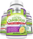 FRESH METHCARE 100% Pure Garcinia Cambogia Extract - Alle naturlige Appetite Suppressant & Vægt Management Support - 180 Kapsler