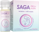 SAGA Organic Lactation Shots - 124; Breast Milk Supplement med adaptogens - Fenugreek & Milk Thistle - 124; High Bioavailability & Fast Onset - 124; Boosts Daily Milk Supply - 124; Orange Mimosa 2oz Shots (6- Pack)