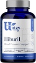 Utzy Naturals Hiburil Yep 124; Blood Pressure Support Formel 124; med Olive Leaf Extract, Hibiscus Extract, & Lemon Balm Extract Yep 124; 90 Kapsler