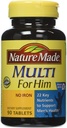 Natur lavet Multivitamin til ham, Mænds Multivitamin til daglig ernæringsstøtte, 90 tabletter (pakke med 3)