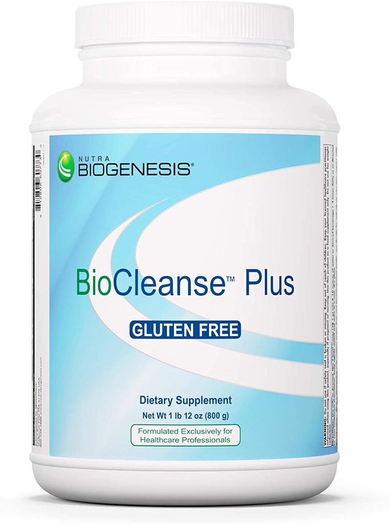 Nutra BioGenesis BioCleanse Plus - Immune & Antioxidant Supplement for Women & Men with Milk Thistle, Vitamins, Minerals, 12g Vegan Protein Per Serving - 1 lb 9.7 oz