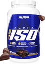 Alpha Supps ISO, Lavcarb 100% Whey Protein Isolate Powder, 25 Bedste Per Servering, Hjælper Support Muskelvækst, Lavsukker og Gluten Free (Chocolate Cake, 2 LB)