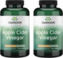 Swanson Apple Cider Vincipe kapsler - understøtter sund og fordøjelig sundhed - Hjælper støtte Metabolisme og vedligeholde profil - (180 kapsler, 625 mg hver) 2 pakke