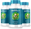 (3 Pack) DetoxAll 17, DetoxAll 17 Full Body Reset, DetoxAll17 Kosttilskud til total sundhed og velvære, Maksimal styrke All- Natural Pills to Boost Energy, Detox Alle 17 anmeldelse (180 kapsler)