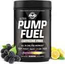 PMD Sports Pump Fuel Ultra Koffein Free - Premium Pre Workout Powder & Muscle Pump, Greater Focus, Endurance & Recovery, Premium Creatin, Arginin & Beta Alanine - BlackBerry Lemonade (30 Servere)