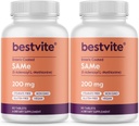 BESTVITE SAM- e 200mg (120 tabletter) (60 x 2) Premium Ingredient fra Italien