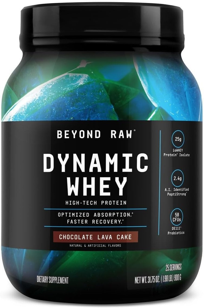 Beyond Raw Dynamic Whey High- Tech Protein - Chokolade Lave Cake (25 Servere)