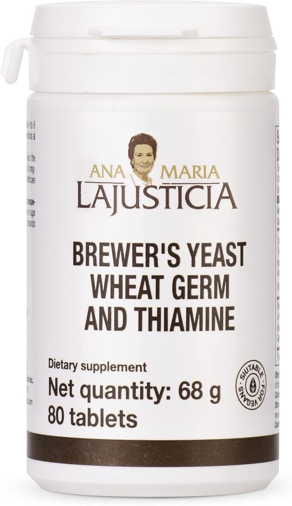 Ana Maria Lajuccia - BREWER 'S Gær - Kilde til vitaminer, hjerte sundhed og sund fordøjelse - 20 dages behandling Pack Sugar Free & Vegan Friendly.