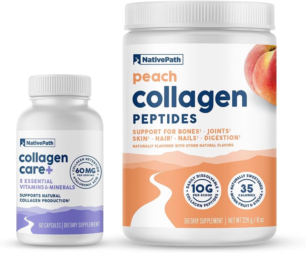 NativePath Collagen Duos - Peach Collagen, Collagen Care +