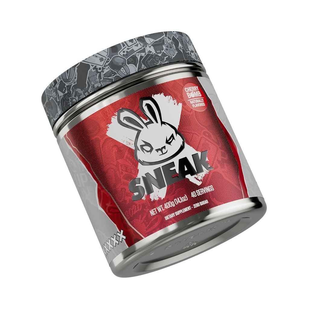 SNEAK Energy Drink Powder # 124; Cherry Bomb # 124; Ingen sukker. Ingen Nasties. Bare Natural Koffein, Focus-Boosting Nootropics against 124; 40 Servere