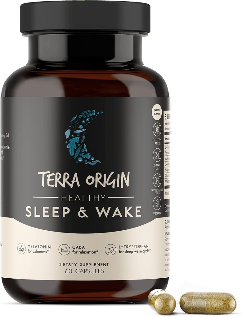TERRA OPRINDIEN Sund søvn & vågn; 124; Naturlig søvn støtte supplement til voksne
