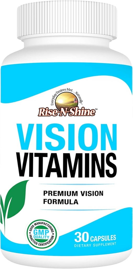 Vision Vitamin Formel med Lutein, Vitamin A, Taurine, Zink, Gurkemeje Root og mere til støtte Vision 30 Greve