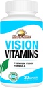 Vision Vitamin Formel med Lutein, Vitamin A, Taurine, Zink, Gurkemeje Root og mere til støtte Vision 30 Greve