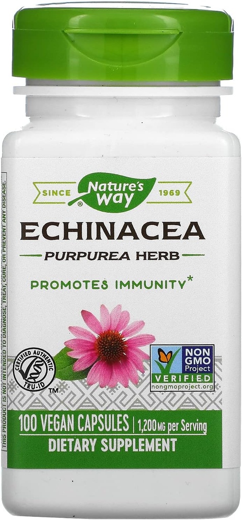 Nature 's Way Echinacea Purpurea Herb, 1.200 Mg Per Serving, 100 Greve