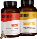 FreshCap, Adaptogen Bundle (Reishi kapsler og Cordyceps kapsler)