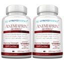 Godkendt videnskab Anemiaprin - Absorberet jern, C-vitamin - blid på maven - 120 kapsler - 2 måneders forsyning - ikke-GMO, Vegan
