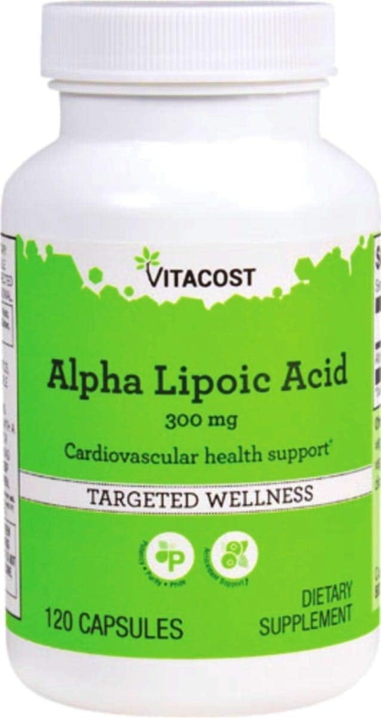Vitacost Alpha Lipoinsyre - 300 mg - 120 kapsler