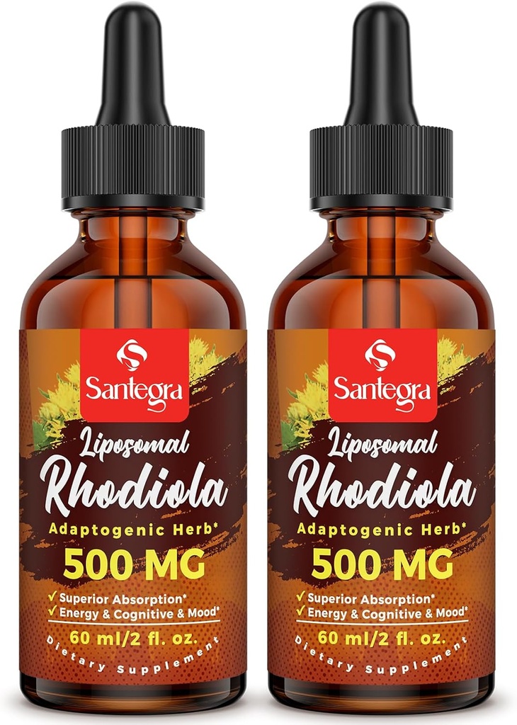 57000 MG Liposomal Active Rhodiola Rosea Supplement, Rhodiola Root Extract, Liquid for High Absorption, Rhodiola Root Extract tincture for Energy, Stress, Mood, Vegan, 120 ml