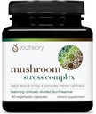 Youtory Mushroom Stress Complex, Organic Full- Spectrum Mushrrom med L- Theanine, Hjælp med at reducere stress og fremmer Mental Calmness, 60 vegetariske kapsler